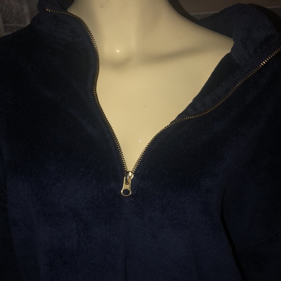 Blue Fleece Sweater with Top Zipper - Medium - Picture 7 of 10